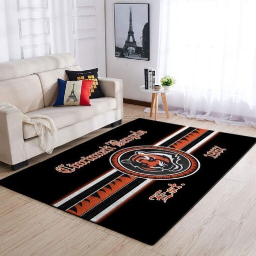 Cincinnati Bengals Living Room Area Rug