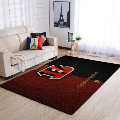 Cincinnati Bengals Living Room Area Rug