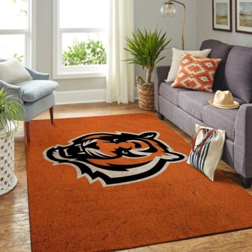 Cincinnati Bengals Living Room Area Rug