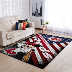 Cincinnati Reds Living Room Area Rug