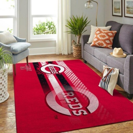 Cincinnati Reds Living Room Area Rug