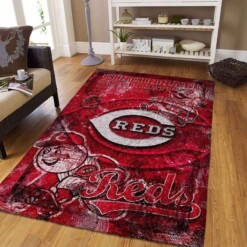 Cincinnati Reds Living Room Area Rug