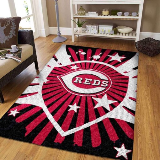 Cincinnati Reds Living Room Area Rug