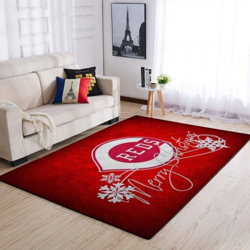 Cincinnati Reds Living Room Area Rug