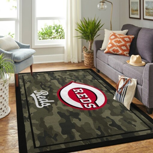 Cincinnati Reds Living Room Area Rug