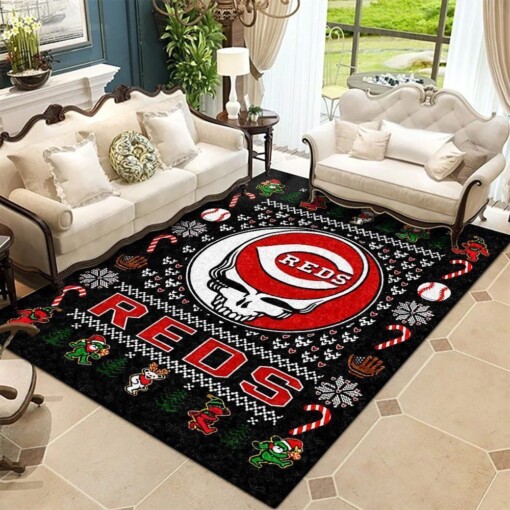 Cincinnati Reds Living Room Area Rug