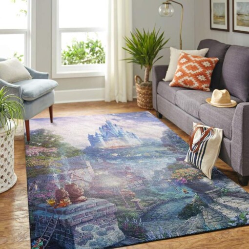 Cinderella Disney Castle Living Room Area Rug