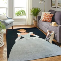 Cinderella In Beautiful Dress Living Room Area Rug