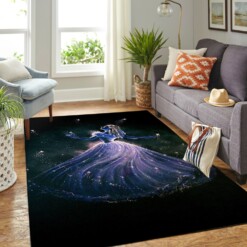 Cinderella In Beautiful Dress Living Room Area Rug