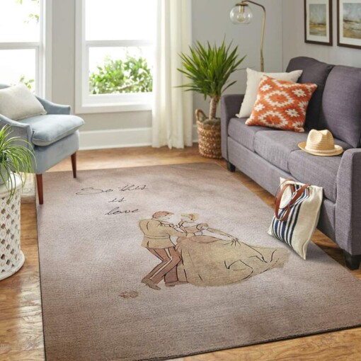 Cinderella  Prince Dancing Living Room Area Rug