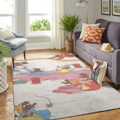 Cinderellas Mouses Living Room Area Rug
