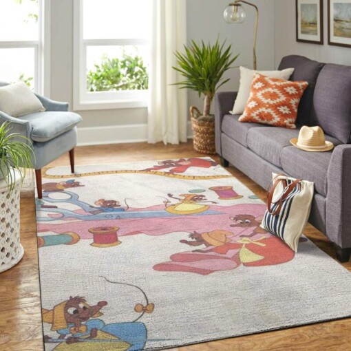 Cinderellas Mouses Living Room Area Rug