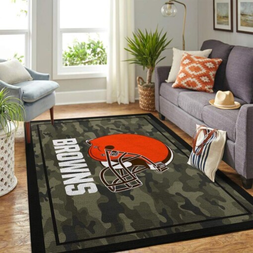 Cleveland Browns Living Room Area Rug