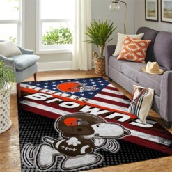 Cleveland Browns Living Room Area Rug