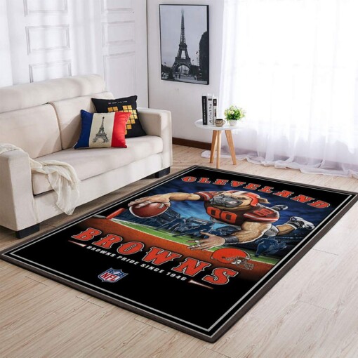 Cleveland Browns Living Room Area Rug