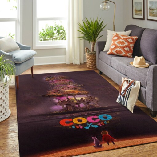 Coco Disney Movie Living Room Area Rug