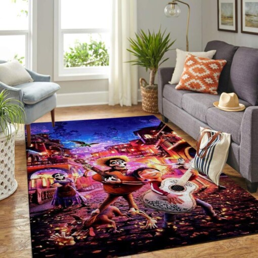 Coco Disney Movie Living Room Area Rug