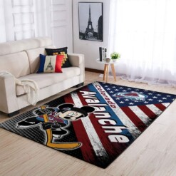 Colorado Avalanche Living Room Area Rug