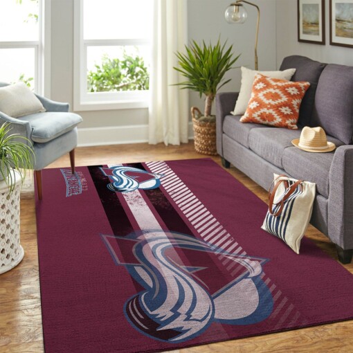 Colorado Avalanche Living Room Area Rug