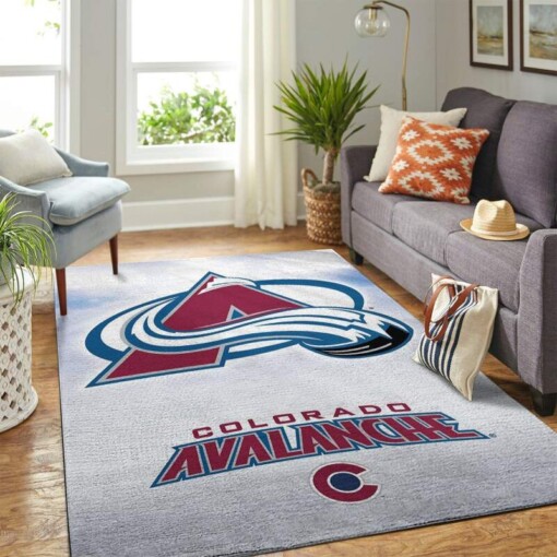 Colorado Avalanche Living Room Area Rug