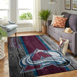 Colorado Avalanche Living Room Area Rug