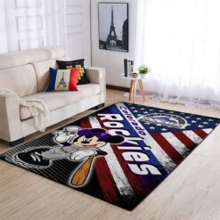 Colorado Rockies Living Room Area Rug