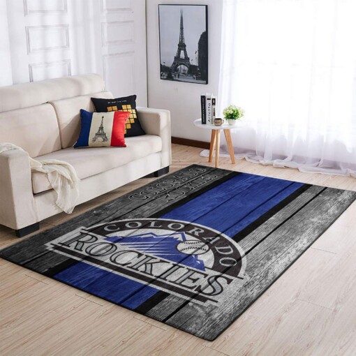 Colorado Rockies Living Room Area Rug