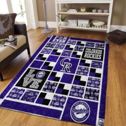 Colorado Rockies Living Room Area Rug