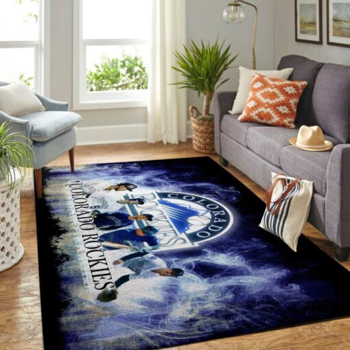 Colorado Rockies Living Room Area Rug