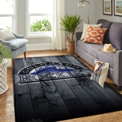 Colorado Rockies Living Room Area Rug