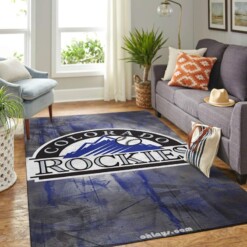 Colorado Rockies Living Room Area Rug