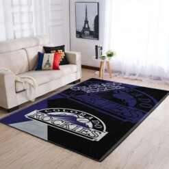 Colorado Rockies Living Room Area Rug