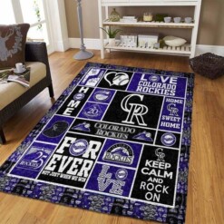 Colorado Rockies Living Room Area Rug