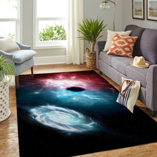 Colorful Galaxy Living Room Area Rug