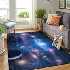 Colorful Galaxy Living Room Area Rug