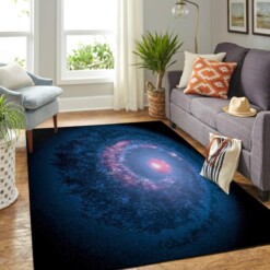 Colorful Galaxy Living Room Area Rug