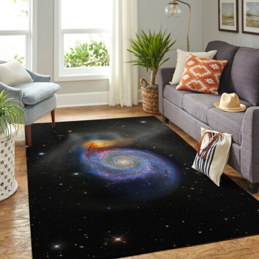Colorful Galaxy Living Room Area Rug
