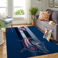 Columbus Blue Jackets Living Room Area Rug