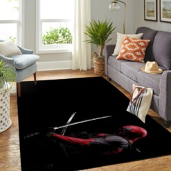 Dead Pool Man Living Room Area Rug