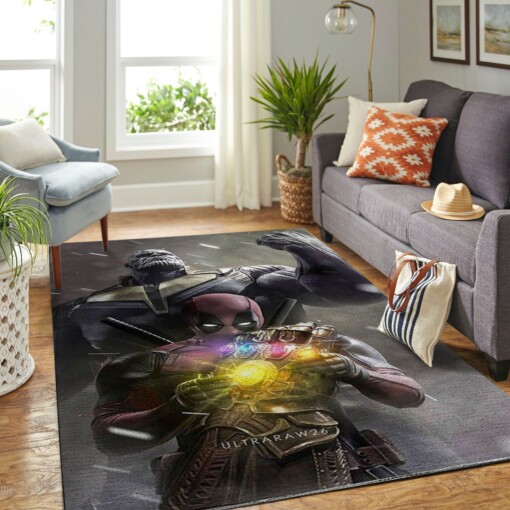 Dead Pool Man Living Room Area Rug