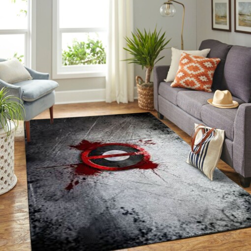 Dead Pool Man Living Room Area Rug