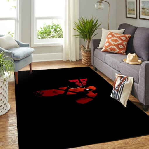 Dead Pool Man Living Room Area Rug