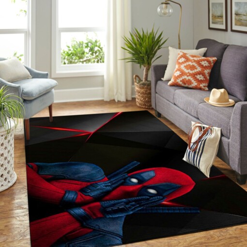 Dead Pool Man Living Room Area Rug