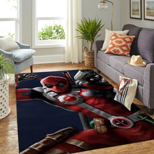 Dead Pool Man Living Room Area Rug