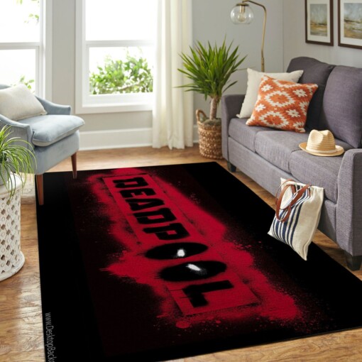 Dead Pool Man Living Room Area Rug