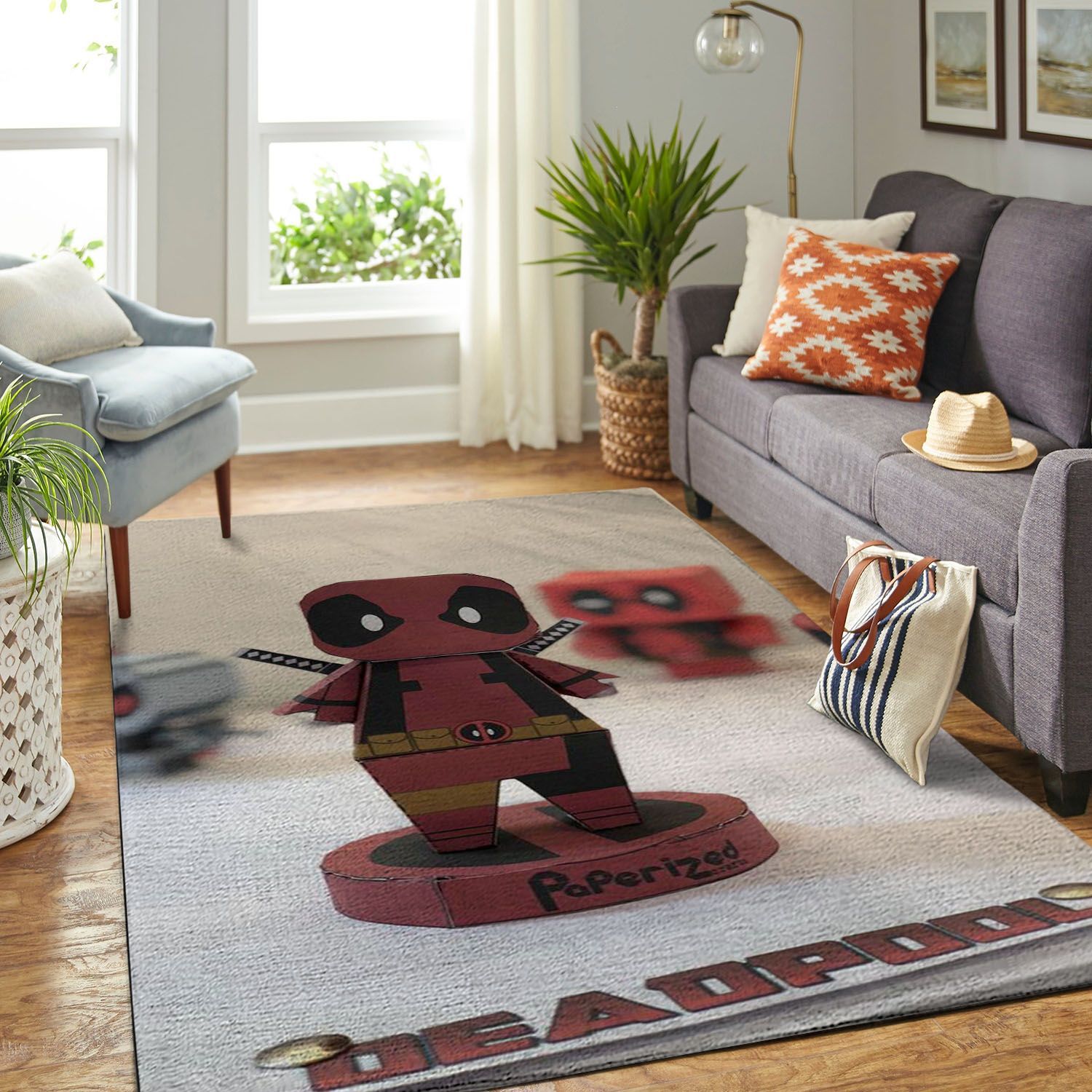 Deadpool Living Room Area Rug