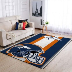 Denver Broncos Living Room Area Rug