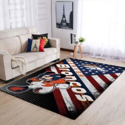 Denver Broncos Living Room Area Rug