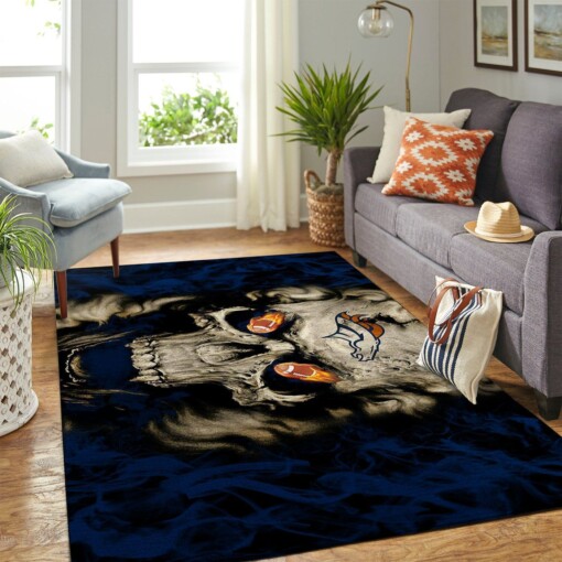 Denver Broncos Living Room Area Rug