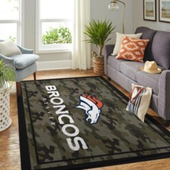 Denver Broncos Living Room Area Rug